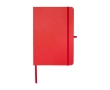 Recycled paper notebook with hard cover, A5, ruled pages colour red