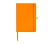 Recycled paper notebook with hard cover, A5, ruled pages colour orange