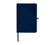 Recycled paper notebook with hard cover, A5, ruled pages colour navy-blue