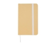 Hardcover recycled paper notebook with ribbon, A6, plain pages colour white