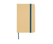Hardcover recycled paper notebook with ribbon, A6, plain pages colour navy-blue