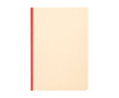 Soft cover notebook, sugarcane paper, RPET, A5, ruled pages colour salmon