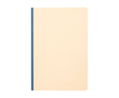 Soft cover notebook, sugarcane paper, RPET, A5, ruled pages colour navy-blue