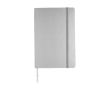 Notebook with pocket, A5 lined colour silver
