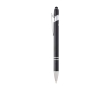 Recycled aluminium pen with silver finish, black ink colour black