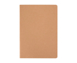 Kraft cardboard notebook, stitched spine, A5, dotted pages colour natural