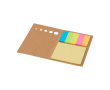 Wooden bookmark, small and large sticky notes colour natural
