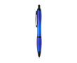 Recycled plastic pen, black details, black ink colour royal blue