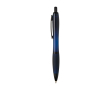 Recycled plastic pen, black details, black ink colour navy-blue