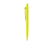 Recycled plastic pen, minimalist design, black ink colour lime