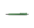 Recycled plastic ballpoint pen with black semi-gel ink 0.7 mm colour green