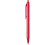 Double-injection recycled plastic ballpoint pen with blue ink colour red