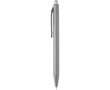 Double-injection recycled plastic ballpoint pen with blue ink colour grey