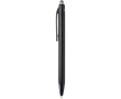 Double-injection recycled plastic ballpoint pen with blue ink colour black