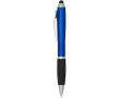 Twist ballpoint pen with stylus and soft grip, black ink colour royal blue