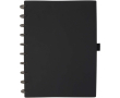 Diary with synthetic leather cover and disc binding colour black