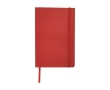 Notebook with pocket, A5 lined colour red