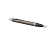 Pen in high-quality metal blue ink, Parker IM Silver colour brown