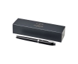 Steel pen with silver finish, blue ink, Parker IM Silver colour black