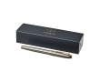 Bicolor metallic pen with golden finish blue ink, Parker IM Gold colour silver