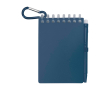 Mini spiral-bound notebook with black ink pen colour navy-blue
