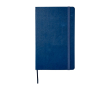 Moleskine large-format notebook with elastic closure, ruled pages colour blue