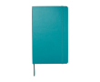Moleskine large-format notebook with elastic closure, ruled pages colour pastel blue