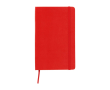 Moleskine large-format notebook with elastic closure, ruled pages colour dark red