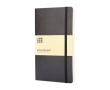 Moleskine Classic lined notebook with \"in case of loss\" note colour black
