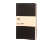 Moleskine Cahier notebook with cardboard cover and inner pocket, lined pages colour black