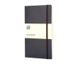 Moleskine Classic soft and flexible cover notebook, plain pages colour black