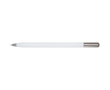 Recycled aluminium pen with twist mechanism and black ink colour white