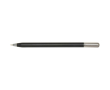 Recycled aluminium pen with twist mechanism and black ink colour black