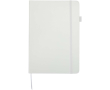 A5 hard cover synthetic leather lined notebook JournalBooks colour white