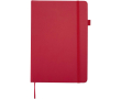 A5 hard cover synthetic leather lined notebook JournalBooks colour red