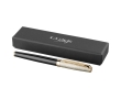 Luxurious roller pen with gold cap black ink colour gold