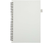 A5 hard cover synthetic leather spiral notebook with ruled pages JournalBooks colour white