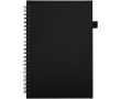 A5 hard cover synthetic leather spiral notebook with ruled pages JournalBooks colour black