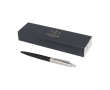 Matte pen with chrome details, blue ink, Parker Jotter XL colour black