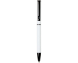 Recycled aluminium pen with twist mechanism and blue ink colour white
