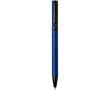 Recycled aluminium pen with twist mechanism and blue ink colour navy-blue