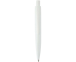 RCS recycled plastic mini ballpoint pen with blue ink colour white