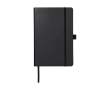 Notebook with pocket in colours, A5 lined colour black