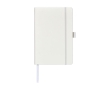 Notebook with pocket in colours, A5 lined colour white