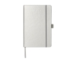 Notebook with pocket in colours, A5 lined colour silver