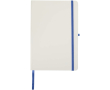 A5 hardback notebook with elastic closure and soft-touch finish, lined pages colour royal blue