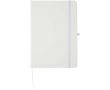 A5 hard cover notebook and blue ink pen set colour white