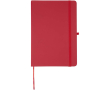 A5 hard cover notebook and blue ink pen set colour red