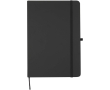 A5 hard cover notebook and blue ink pen set colour black