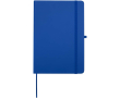 A5 hard cover synthetic leather notebook with ruled pages colour royal blue